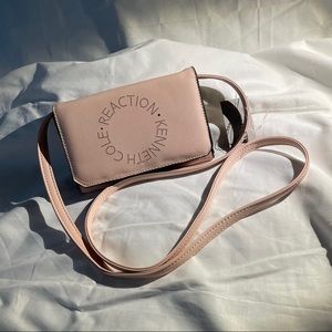 Blush pink crossbody bag with removable strap NWT